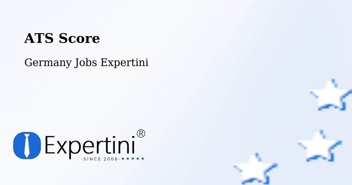 Resume ATS Score & Job Description Match Tool – Ottobrunn - Germany Jobs Expertini